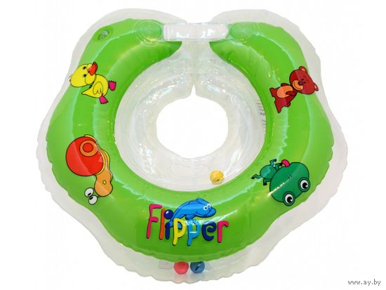 Круг на шею для купания Flipper ROXY KIDS c погремушками