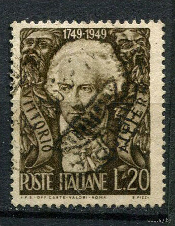 Италия - 1949 - Итальянский поэт Витторио Альфьери - [Mi. 778] - полная серия - 1 марка. Гашеная.  (Лот 75AC)