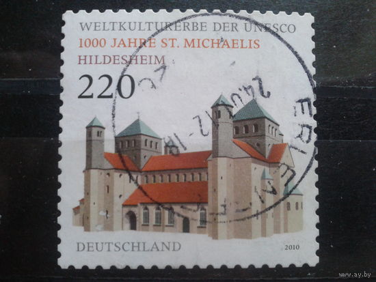 Германия 2010 1000 лет кирхе св. Михаила Михель-4,0 евро гаш.