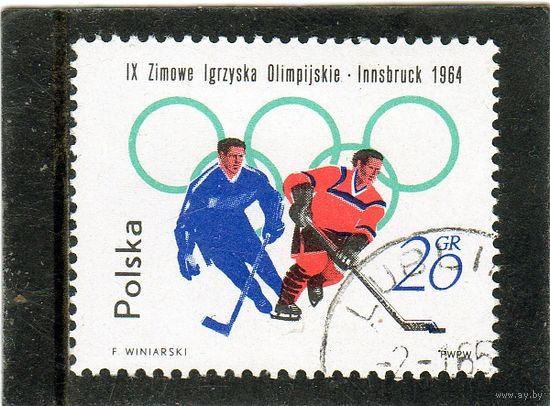 Польша. Mi:PL 1457. Хоккей. Серия: Олимпийские игры 1964 - Инсбрук.