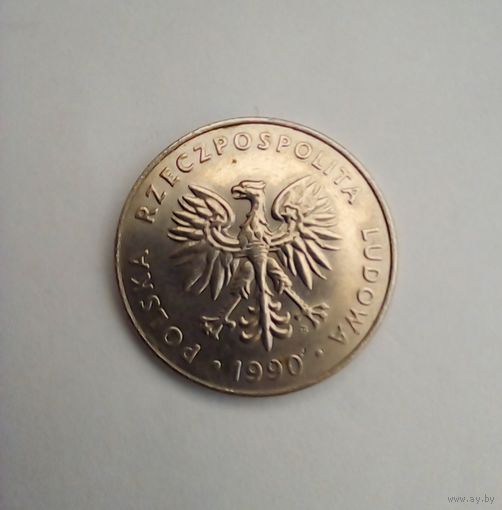 Польша 20 злотых 1990 г