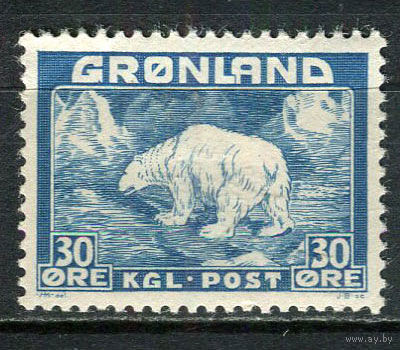 Гренландия - 1938 - Медведь 30 О - [Mi.6] - 1 марка. MH.  (Лот 24Df)