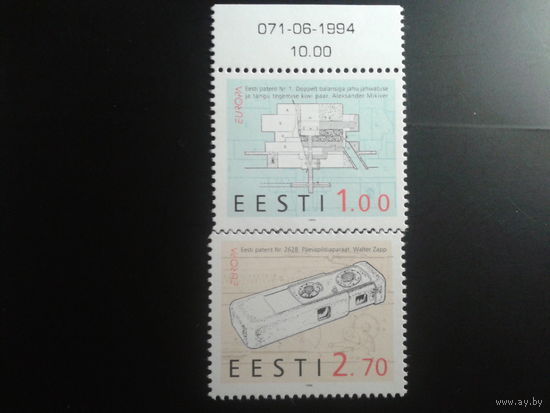 Эстония 1994 Европа полная серия Михель-2,5 евро