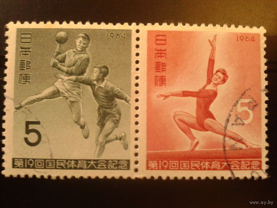 Япония 1964 19 спорт. фестиваль, сцепка