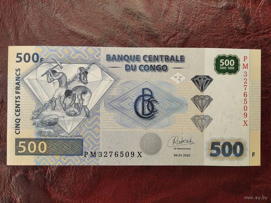 500 франков Конго 2020(23) г.