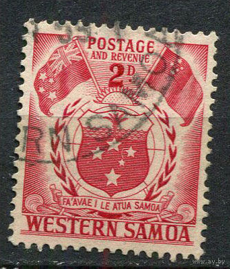 Самоа - 1952 - Герб 2Р - [Mi.99] - 1 марка. Гашеная.  (LOT Eu26)-T10P10