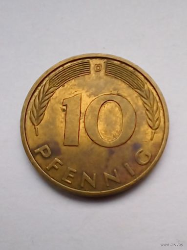 10 пфеннигов 1995 D