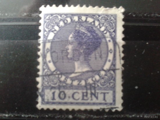 Нидерланды 1929 Королева Вильгельмина 10с