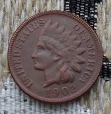 США 1 цент 1902 года