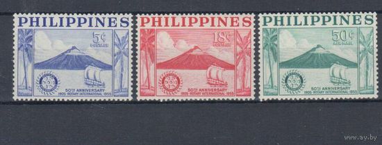 [1432] Филиппины 1955. Парусник.Вулкан.Ландшафт. СЕРИЯ MNH