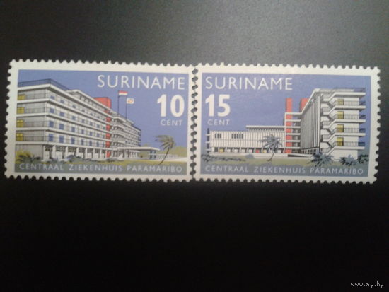 Суринам 1966 автономия Нидерландов Архитектура полная серия