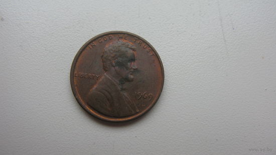 США 1 цент 1969