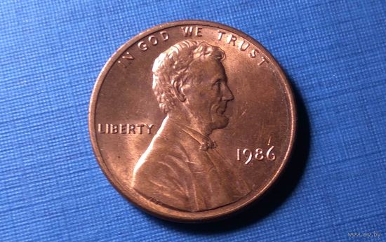 1 цент 1986. США.