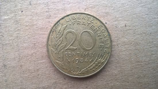 Франция 20 сантимов, 1984г. (D-4)