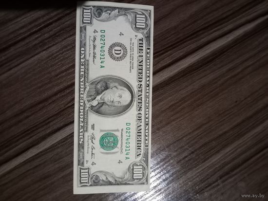 100 долларов США 1993 год