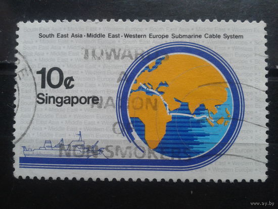 Сингапур, 1986. Морской кабелеукладчик