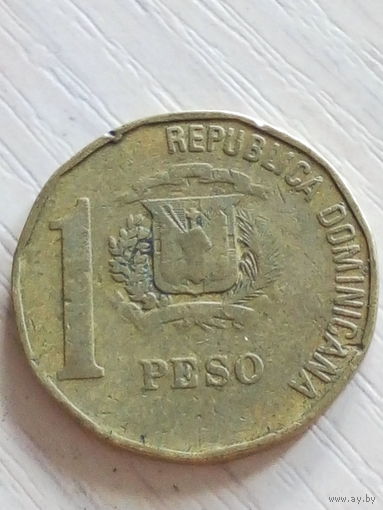 Доминиканская республика 1 песо 1991г.