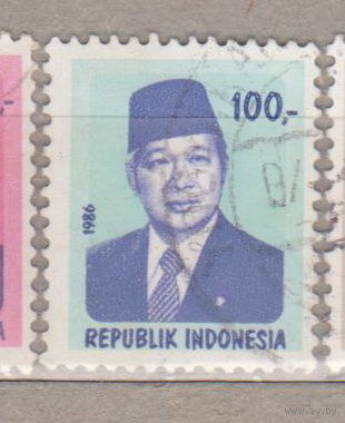 Президент Сукарто Известные личности Индонезия 1986 год  лот 12
