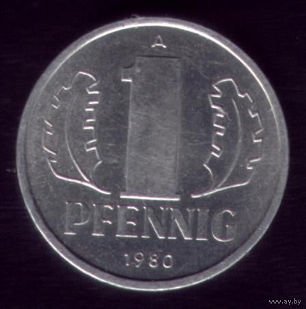 1 пфенниг 1980 год ГДР 20