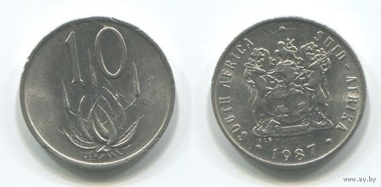 Южная Африка. 10 центов (1987)