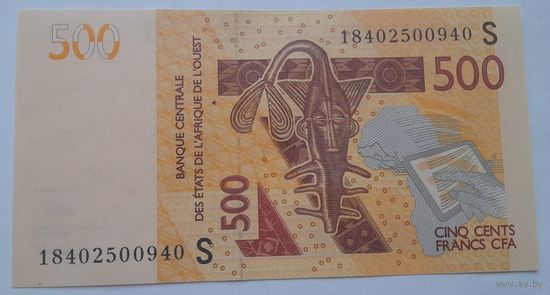 Гвинея-Биссау 500 франков 2012 года UNC