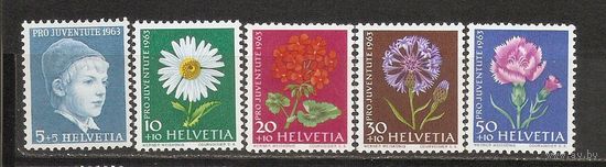 КГ Швейцария 1963 Цветы
