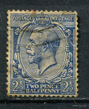 Великобритания - 1924/1928 - Король Георг V 2 1/2P - [Mi.158x] - 1 марка. Гашеная.  (LOT AP31)