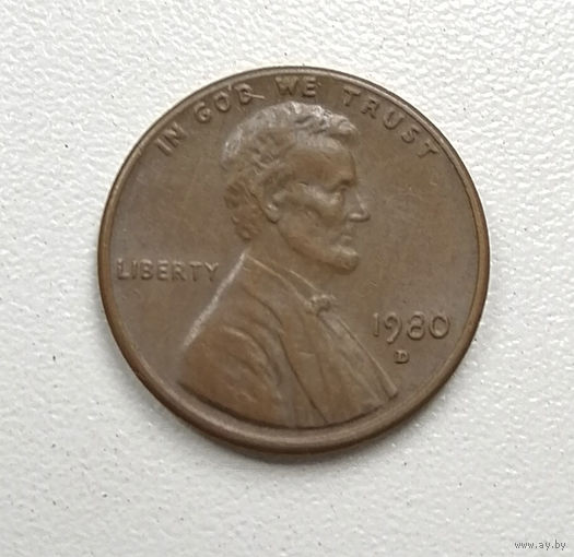 1 цент 1980 D США #03
