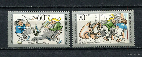 Западный Берлин - 1990 - Макс и Мориц - 2 марки. MH.  (LOT DX17)-T10P29