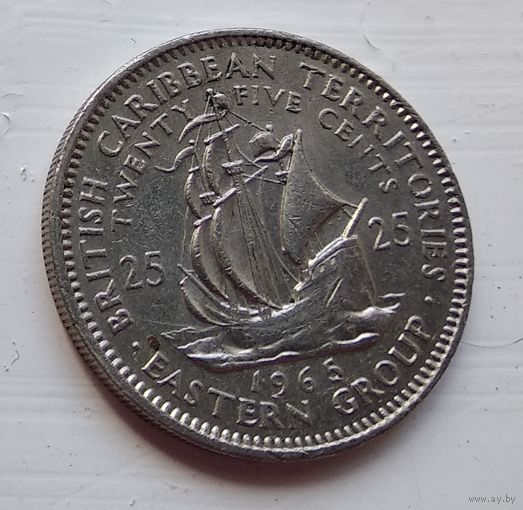 Восточные Карибы 25 центов, 1965 5-3-4
