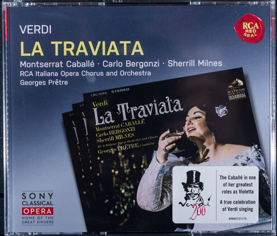Verdi: Montserrat Caballe, Carlo Bergonzi, Sherrill Milnes, RCA Italiana Opera Chorus And Orchestra, Georges Pretre La Traviata