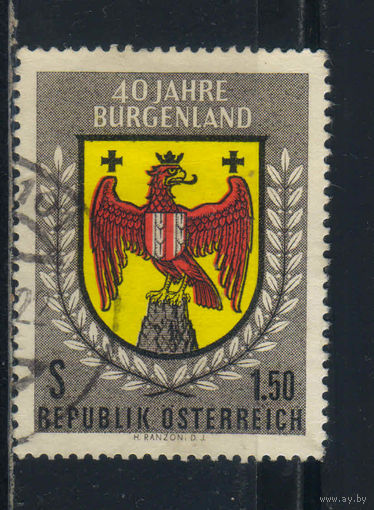Австрия Респ 1961 40-летие Бургенланда Герб #1098