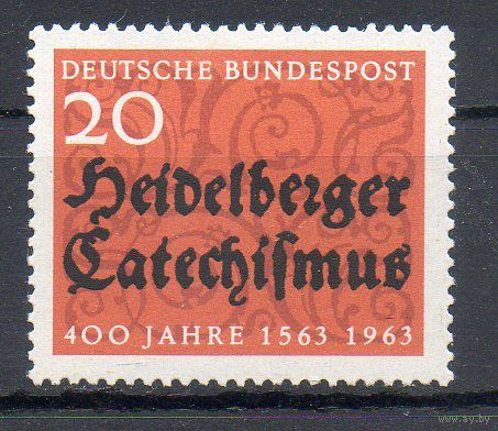 400-летие составления Гейдельбергского катехизиса Германия 1963 год серия из 1 марки