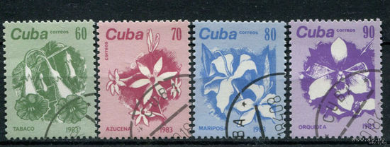 Куба 1983. Цветы. Полная серия