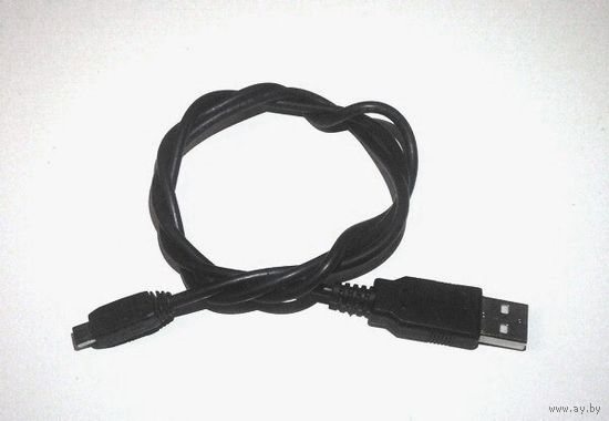 Кабель USB - Mini4P-USB. Длина: 75см. Чёрный цвет.