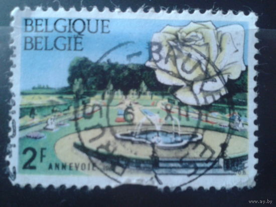 Бельгия 1969 Парк, фонтан, роза
