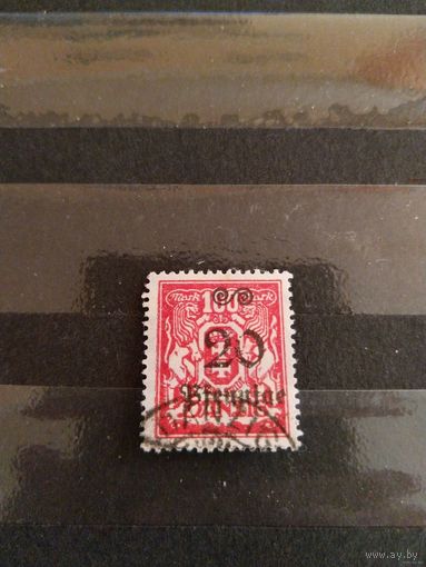 1923 Данциг мих183 оценка 2,5 евро герб надпечатка (1-12)