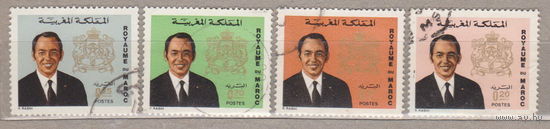 Известные личности Герб и король Хасан II Марокко 1973 год лот 13