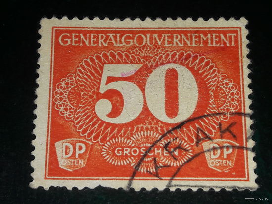 Германия. Рейх. Генерал-губернаторство 1940 Служебная марка