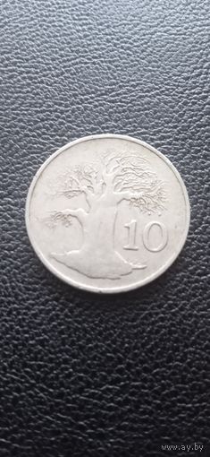 Зимбабве 10 центов 1994 г. - баобаб