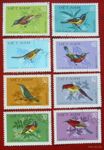 Вьетнам. Птицы. ( 8 марок ) 1981 года. 5-10.