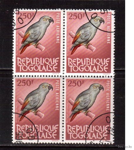 Того-1964 (Мих.405) , гаш., кв.бл.  , Фауна, Птицы