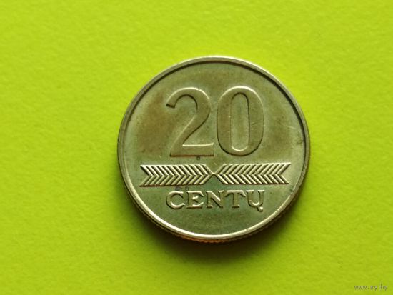 Литва. 20 центов 2009.