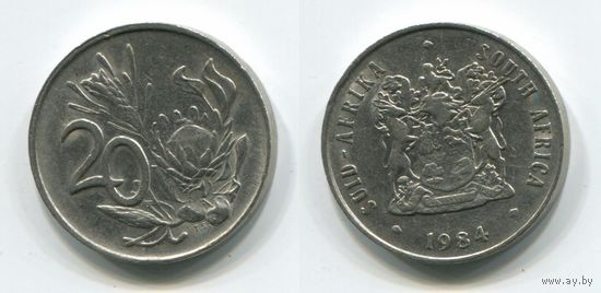 Южная Африка. 20 центов (1984, XF)