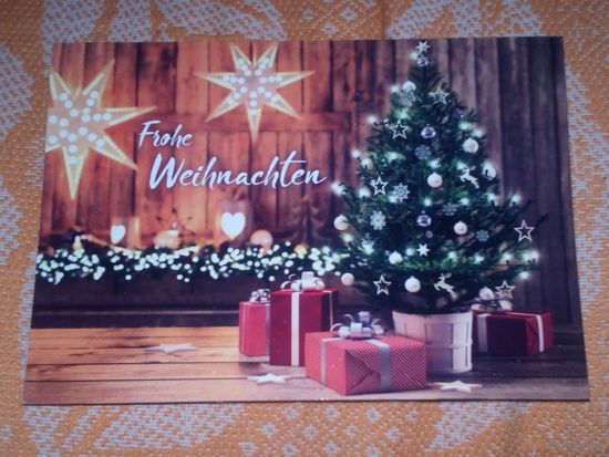 Счастливого рождества(немецкая открытка).