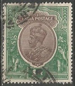 Индия. Король Георг V. 1926г. Mi#108.