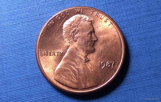 1 цент 1987. США.