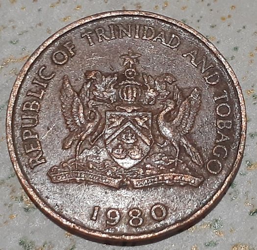 Тринидад и Тобаго 5 центов, 1980 (Без отметки монетного двора) (9-11-22)