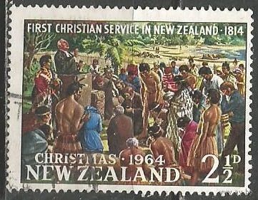 Новая Зеландия. Рождество. 1964г. Mi#435.
