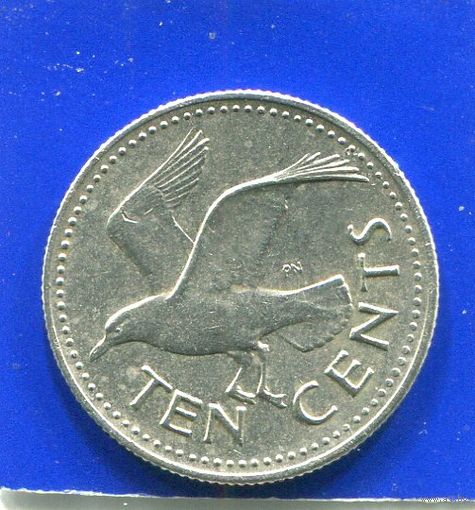 Барбадос 10 центов 1980